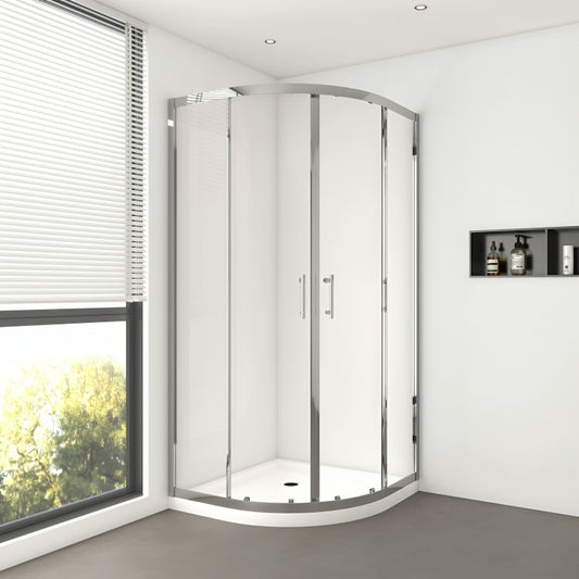 Cancel esquinero de ducha Ámsterdam con puertas deslizantes. Vidrio templado de 6 mm, rodillos silenciosos y acabados premium. Diseño semicircular sofisticado.
SKU: BP46S4