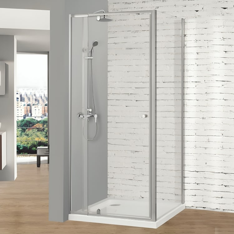 Cancel esquinero de ducha Lisboa con puerta pivotante. Vidrio templado de 6 mm, marco cromado con ajuste telescópico y sellos magnéticos. Diseño premium y máxima funcionalidad.
SKU: AWZ06P2+F08115