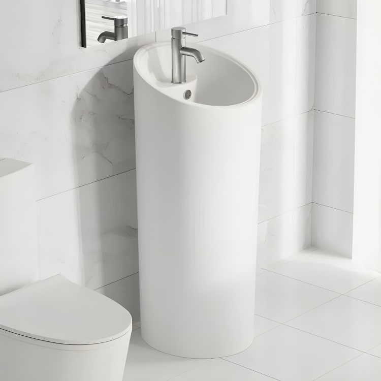 Refina tu baño con el Lavabo de Pedestal Manitoba. Cerámica premium, resistente y elegante. Calidad certificada.
SKU: 205