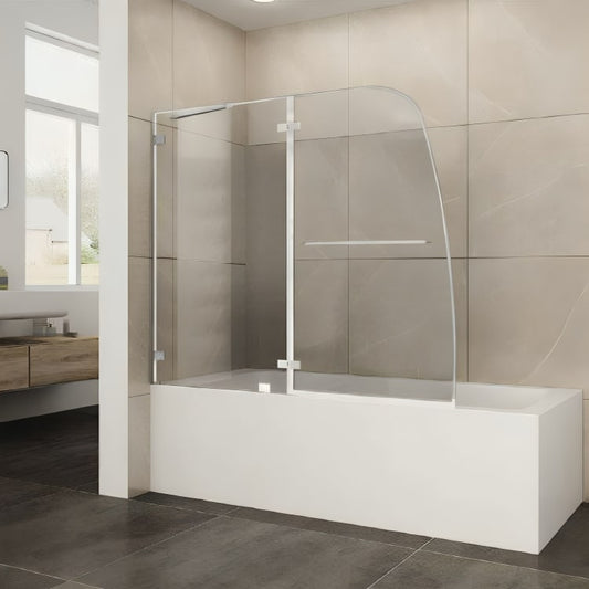 Mampara para tina Roma con vidrio templado de 8 mm y barra para toallas. Diseño sin marco, abatible y con acabados premium para baños modernos.
SKU: AH5901P2