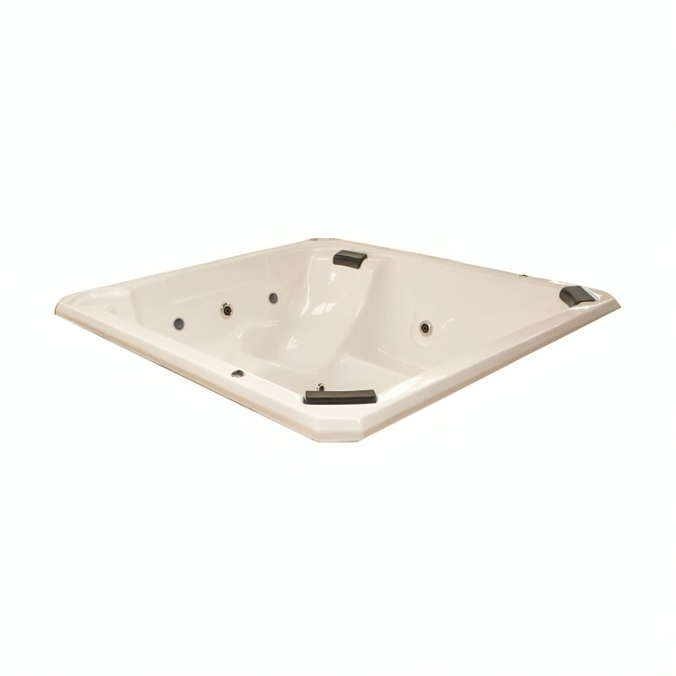 Tina exterior Turquesa con hidromasaje para 5 personas, 6 jets, motor de 2.5 HP y diseño elegante. Solo en blanco. ¡Cómprala en Todo Para tu Baño!