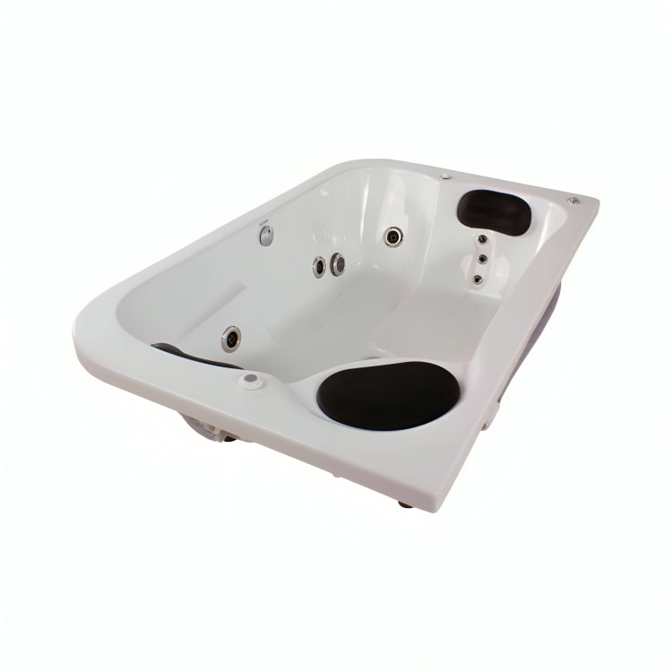 Jacuzzi cómodo para dos personas y jets de hidromasaje colocados estrategicamente para un confort sin igual. Disponible en Todo Para tu Baño. Solicita instalación.