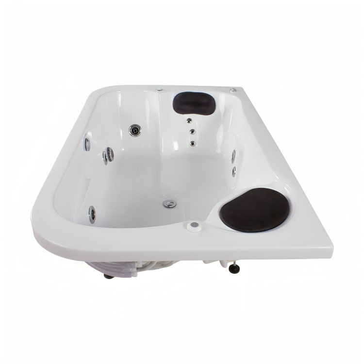 Jacuzzi cómodo para dos personas y jets de hidromasaje colocados estrategicamente para un confort sin igual. Disponible en Todo Para tu Baño. Solicita instalación.
