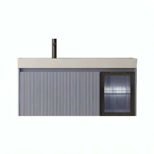 Mueble de baño Cézanne con lavabo cerámico, luz LED y cajón de cierre suave. Color lila, materiales premium y diseño contemporáneo con certificaciones internacionales.
SKU: WS810860-100