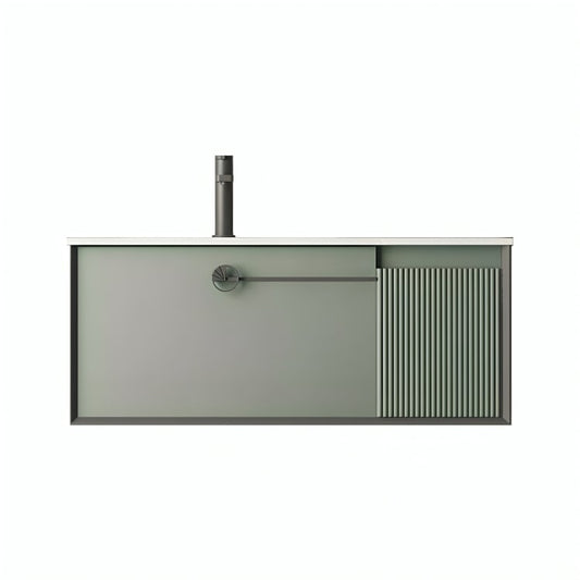 Mueble de baño Rafaello en verde Morandi con encimera de piedra sinterizada y cierre suave. Diseño elegante, materiales premium y certificaciones internacionales.
SKU: WS815300-100