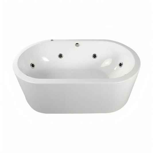 Bañera freestanding doble F-014 con sistema de hidromasaje 2.5HP + opciones cromoterapia/blower. ¡Vive momentos únicos en pareja! Cotiza hoy.