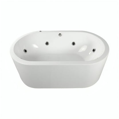 Bañera freestanding doble F-014 con sistema de hidromasaje 2.5HP + opciones cromoterapia/blower. ¡Vive momentos únicos en pareja! Cotiza hoy.