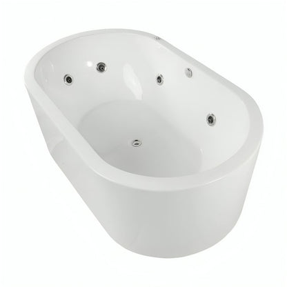 Bañera freestanding doble F-014 con sistema de hidromasaje 2.5HP + opciones cromoterapia/blower. ¡Vive momentos únicos en pareja! Cotiza hoy.