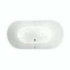 Bañera Freestanding 100-07 - Diseño escultórico, Inclinación ergonómica, 0% instalación eléctrica. ¡Cotiza hoy!