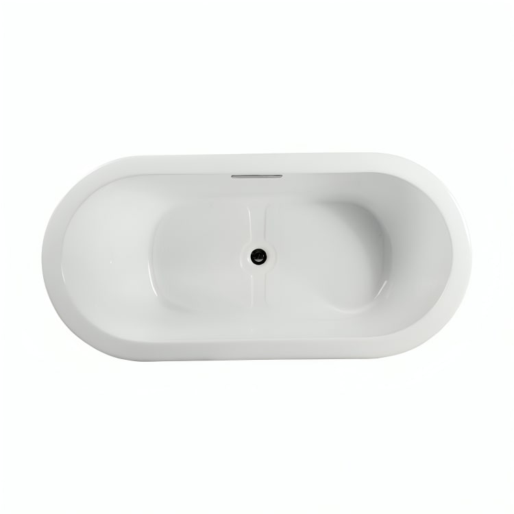 Bañera individual freestanding sin hidromasaje. Diseño minimalista con faldón perimetral. Disponible en Todo Para tu Baño. Solicita instalación. 