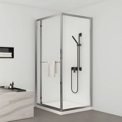 Cancel esquinero de ducha Madrid con puerta abatible. Vidrio templado de 8 mm, herrajes silenciosos y acabados premium. Diseño cuadrado y funcional.

SKU: BP60L3