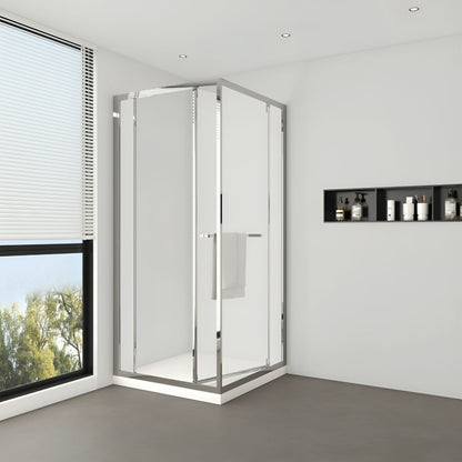 Cancel esquinero de ducha Madrid con puerta abatible. Vidrio templado de 8 mm, herrajes silenciosos y acabados premium. Diseño cuadrado y funcional.

SKU: BP60L3