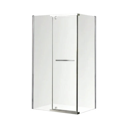 Cancel esquinero de baño Zúrich con puerta pivotante. Vidrio templado de 8 mm, marco de aluminio cromado y panel lateral. Diseño moderno, resistente y fácil de limpiar.

SKU: AZ07F3