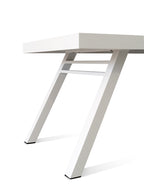 Comedor para exterior York para 6 - Blanco y Negro