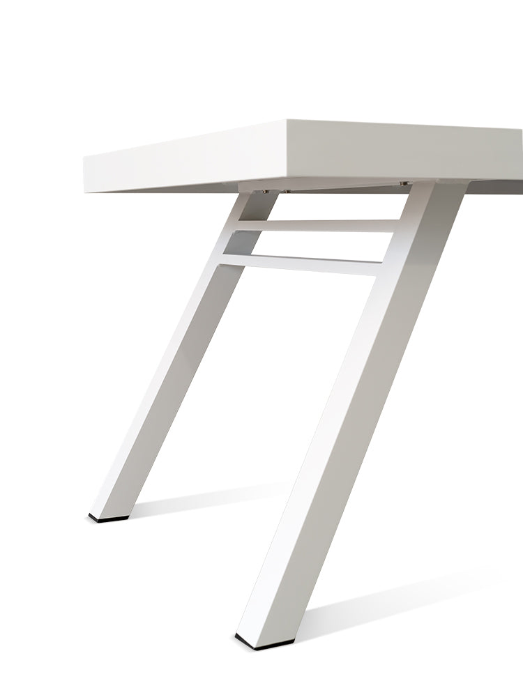Comedor para exterior York para 6 - Blanco y Negro