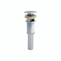 Contra botón push para labavo de baño TB 93.101  de latón cromado con o sin rebosadera. Fácil de instalar, resistente y con garantía de 5 años. Compra ahora en Todo Para Tu Baño.