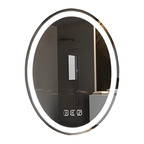 Espejo LED Aglaya – Diseño ovalado sin marco, cristal templado de 5 mm, luz regulable y función antiempañante. Tecnología de 6 capas y certificaciones internacionales para máxima seguridad y elegancia.

SKU: WSA027