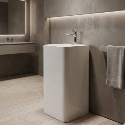 Lavabo de pedestal Bourget