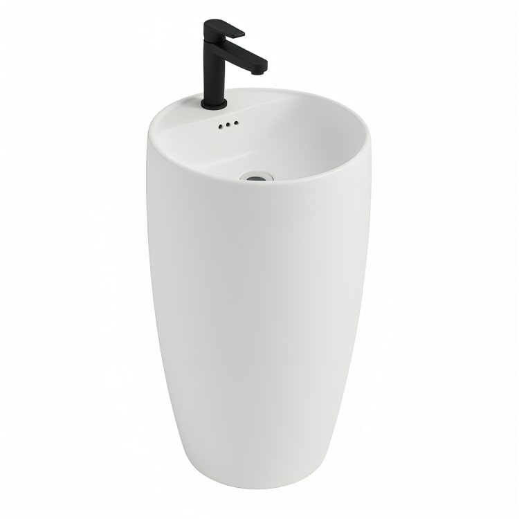 El Lavabo de Pedestal Constanza combina lujo y funcionalidad. Cerámica premium con certificaciones internacionales, ideal para grifería de pared.

SKU: WS-057B