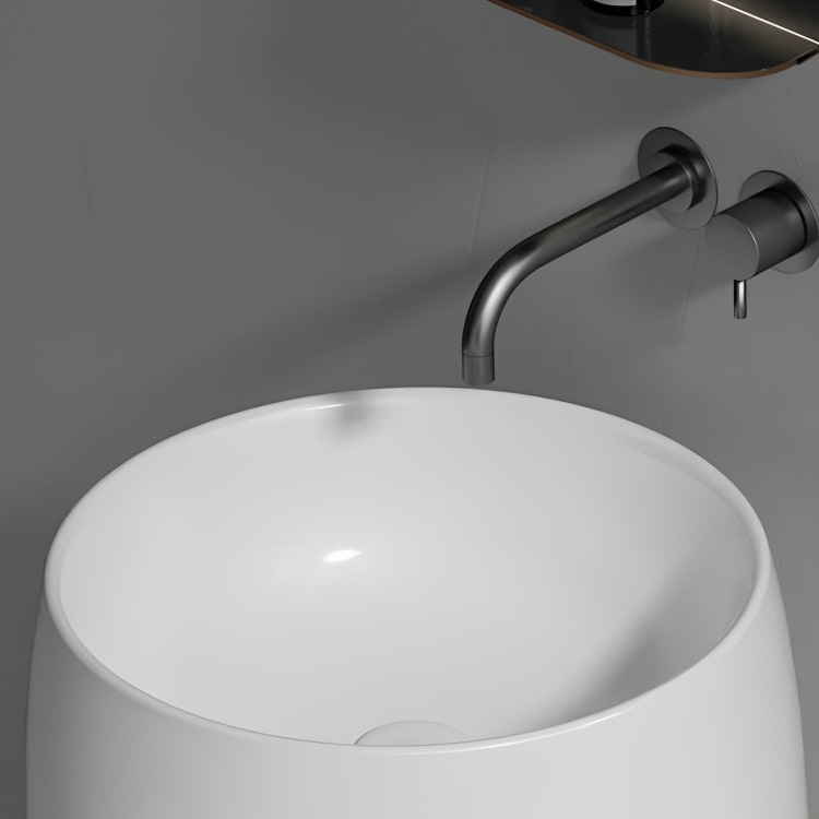 El Lavabo de Pedestal Annecy fusiona lujo y funcionalidad. Cerámica premium con certificaciones internacionales, ideal para grifería de pared.

SKU: WS-057A