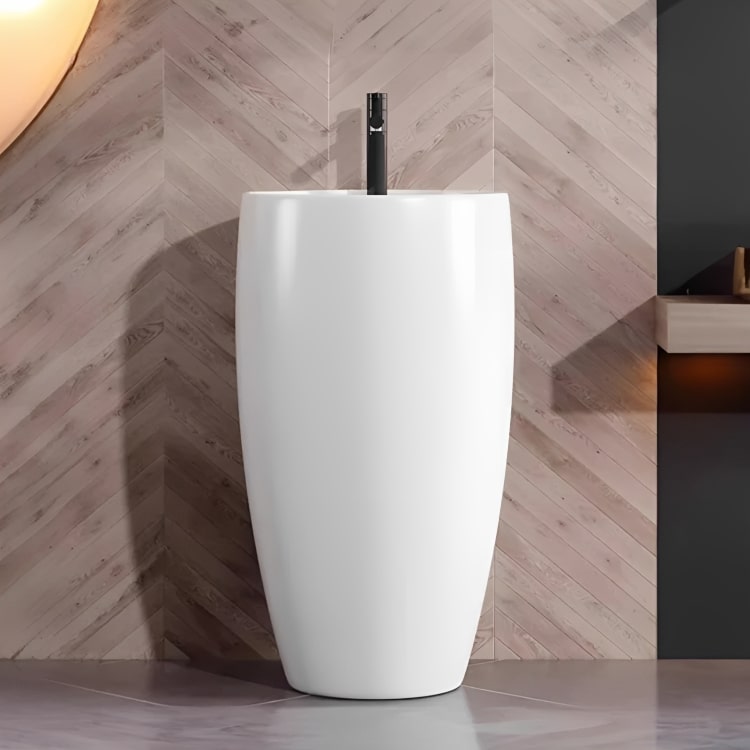 El Lavabo de Pedestal Constanza combina lujo y funcionalidad. Cerámica premium con certificaciones internacionales, ideal para grifería de pared.

SKU: WS-057B