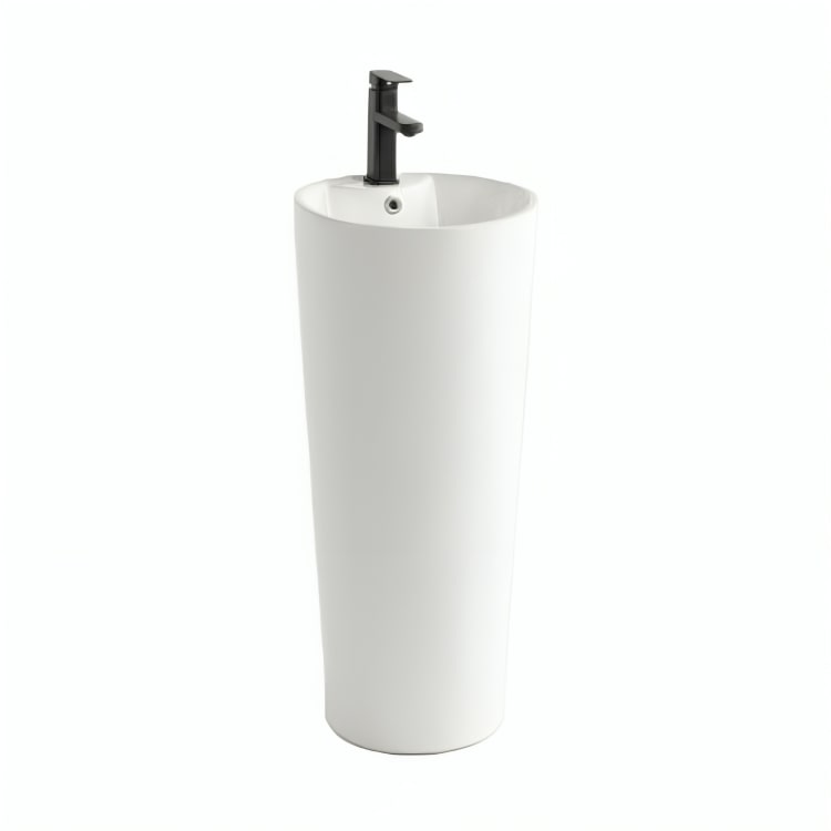 Lavabo de pedestal Melissani: diseño minimalista en cerámica premium, cocción a alta temperatura, fácil mantenimiento y calidad certificada. Elegancia funcional.

SKU: 202