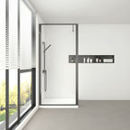 Mampara de ducha Múnich con diseño walk-in. Vidrio templado de 8 mm, marco de aluminio y acabados premium. Accesibilidad y elegancia para cualquier baño.

SKU: F005-1+F12P2