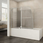 Mampara para tina Roma con vidrio templado de 8 mm y barra para toallas. Diseño sin marco, abatible y con acabados premium para baños modernos.

SKU: AH5901P2