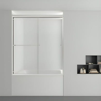 Puerta de tina corrediza Viena con vidrio templado de 8 mm y sistema de rodillos silenciosos. Disponible en acabados cromo y negro mate.

SKU: BP0322P2