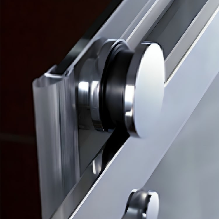 Puerta de tina corrediza Viena con vidrio templado de 8 mm y sistema de rodillos silenciosos. Disponible en acabados cromo y negro mate.

SKU: BP0322P2