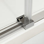Puerta de tina corrediza Viena con vidrio templado de 8 mm y sistema de rodillos silenciosos. Disponible en acabados cromo y negro mate.

SKU: BP0322P2