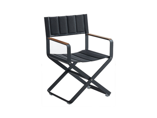 Silla de exterior Clint - Negro