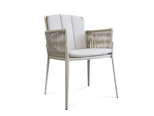 Silla de exterior Hestia - Crema y Gris
