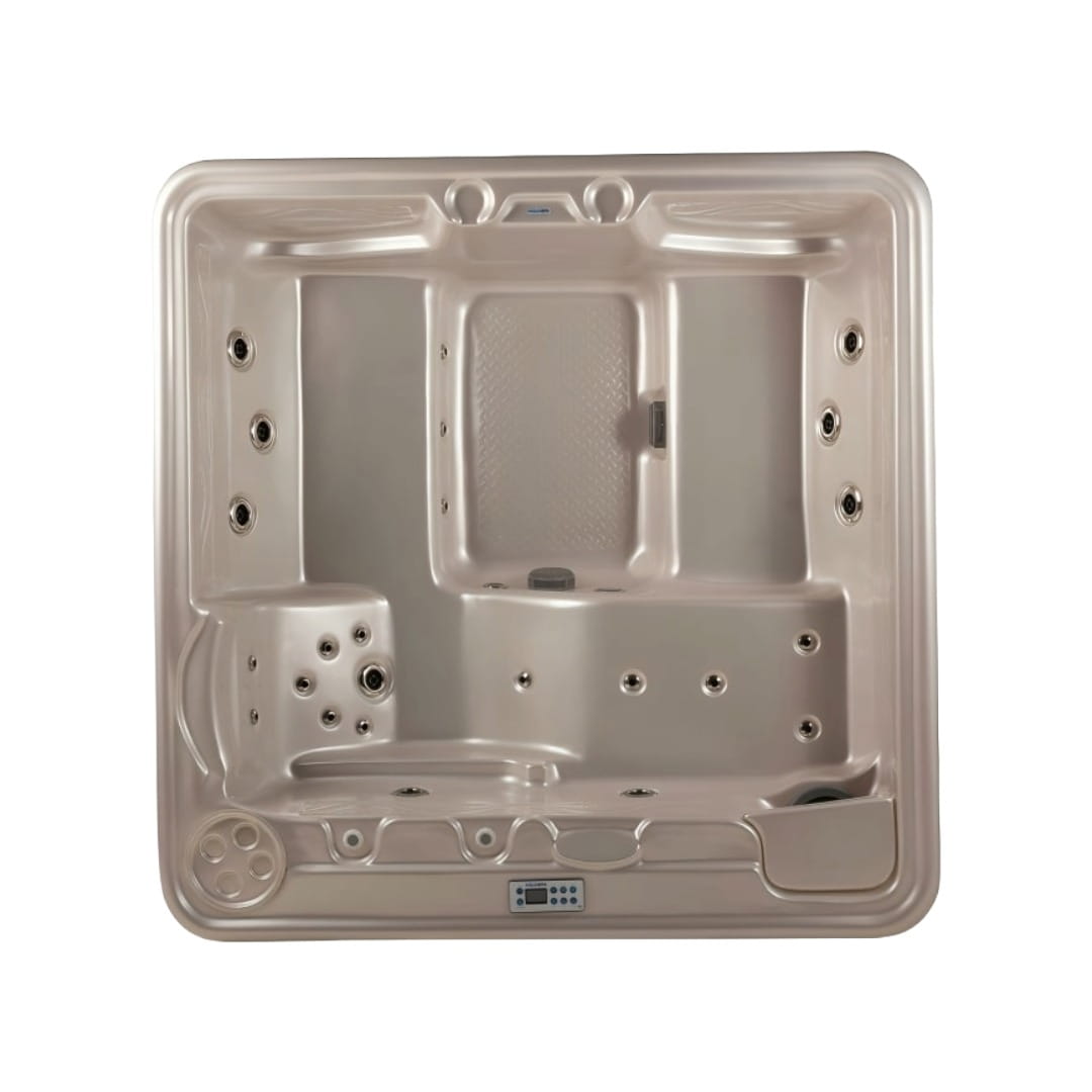 Spa exterior para 4 personas con camastro, jets de hidromasaje, doble motor y diseño compacto. ¡Cómpralo con respaldo en Todo Para tu Baño!