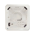 Spa exterior cuadrado para 5 personas con 45 jets, doble motor y 3 cabeceras. El más vendido. ¡Adquiérelo en Todo Para tu Baño!