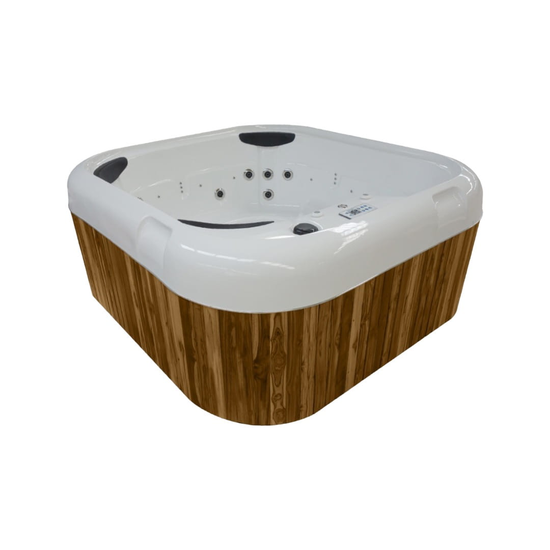 Disfruta el Spa de Exterior Heaven para 6 personas. Con 3 cascadas, sistema blower, cromoterapia y calentador de 5500W. ¡El lujo que tu terraza merece!