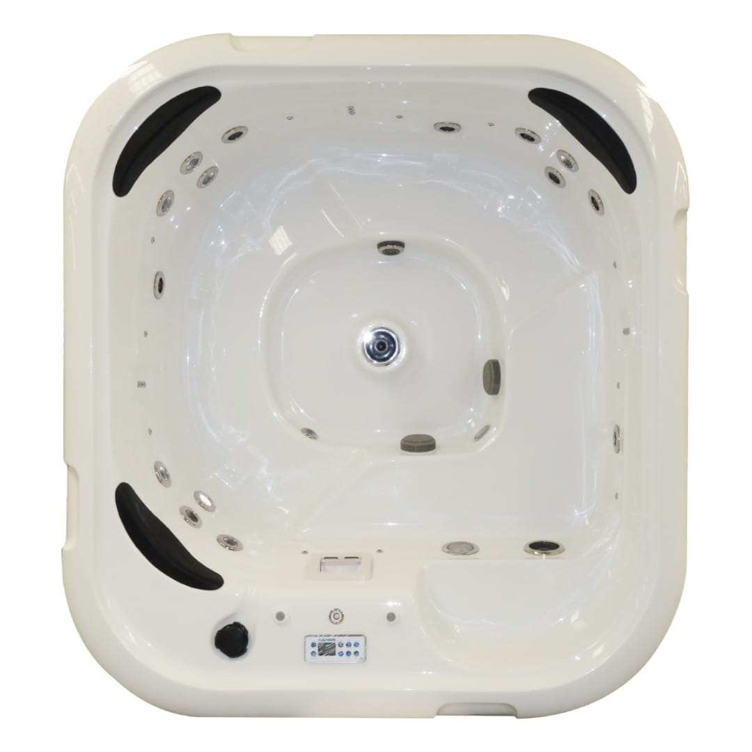 Disfruta el Spa de Exterior Heaven para 6 personas. Con 3 cascadas, sistema blower, cromoterapia y calentador de 5500W. ¡El lujo que tu terraza merece!