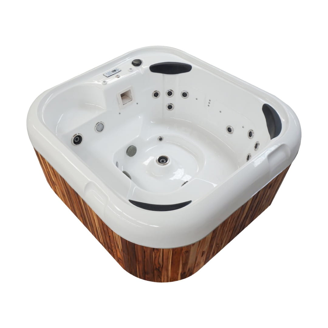 Disfruta el Spa de Exterior Heaven para 6 personas. Con 3 cascadas, sistema blower, cromoterapia y calentador de 5500W. ¡El lujo que tu terraza merece!