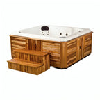 Spa exterior cuadrado para 5 personas con 45 jets, doble motor y 3 cabeceras. El más vendido. ¡Adquiérelo en Todo Para tu Baño!
