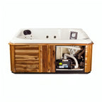 Spa exterior cuadrado para 5 personas con 45 jets, doble motor y 3 cabeceras. El más vendido. ¡Adquiérelo en Todo Para tu Baño!
