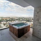Spa exterior cuadrado para 5 personas con 45 jets, doble motor y 3 cabeceras. El más vendido. ¡Adquiérelo en Todo Para tu Baño!