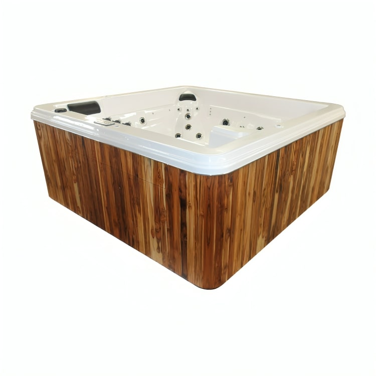 Spa Jumbo de gran formato con triple motor, 45 jets, fuentes, cromoterapia y sistema LED. Máximo lujo y confort. ¡Cómpralo en Todo Para tu Baño!