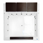 Tina de hidromasaje para 4 personas con cascada gigante, doble motor y 11 jets. Confort y elegancia. ¡Adquiérela en Todo Para tu Baño!