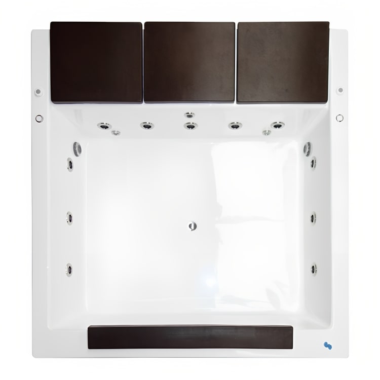 Tina de hidromasaje para 4 personas con cascada gigante, doble motor y 11 jets. Confort y elegancia. ¡Adquiérela en Todo Para tu Baño!