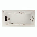 Tina individual con 12 jets, diseño ergonómico y motor silencioso. Ideal para personas de 1.80 m. ¡Adquiérela en Todo Para tu Baño!