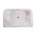 Compra la tina de hidromasaje doble Aquamarina en Todo Para Tu Baño. Diseño empotrado, 10 jets y acrílico antibacterial. Envíos rápidos y seguros a todo México.