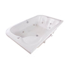Compra la tina de hidromasaje doble Aquamarina en Todo Para Tu Baño. Diseño empotrado, 10 jets y acrílico antibacterial. Envíos rápidos y seguros a todo México.