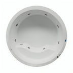 Tina empotrada doble redonda con 8 jets y motor de 2.5 HP. Disponible en 14 colores y lista para instalar. ¡Adquiérela en Todo Para tu Baño!