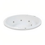 Tina empotrada doble redonda con 8 jets y motor de 2.5 HP. Disponible en 14 colores y lista para instalar. ¡Adquiérela en Todo Para tu Baño!