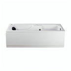 Tina individual con 12 jets, diseño ergonómico y motor silencioso. Ideal para personas de 1.80 m. ¡Adquiérela en Todo Para tu Baño!